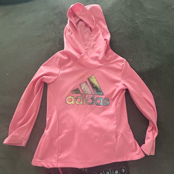 Girls Kids Adidas Rainbow joggers sweats leggings size 4 - Picture 2 of 9